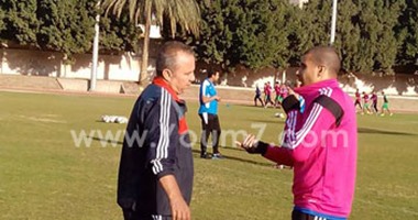 بالصور.. محمد زيدان ينتظم فى تدريبات الإنتاج استعداداً للمقاصة