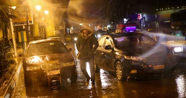هطول أمطار غزيرة على مناطق متفرقة بالإسكندرية