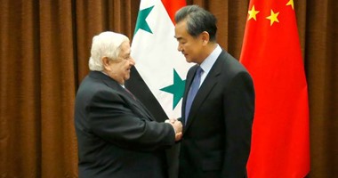 بالصور.. وليد المعلم يبحث مع وزير الخارجية الصينى الأوضاع فى سوريا