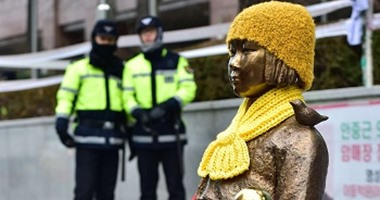 بالصور ..تمثال "السلام" يكرم المرأة الكورية ويحل أزمة " نساء المتعة" 
