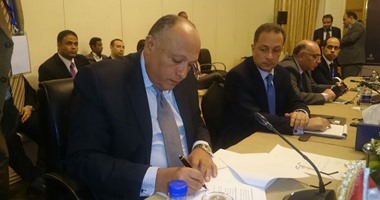 بالصور.. وزراء خارجية مصر والسودان وإثيوبيا يوقعون على مقررات اجتماع سد النهضة