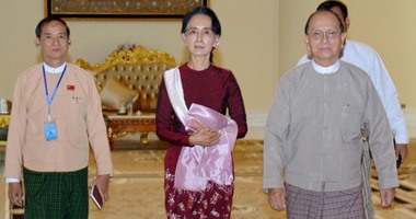 زعيمة المعارضة فى ميانمار تلتقى الرئيس لبحث "انتقال سلس" للسلطة