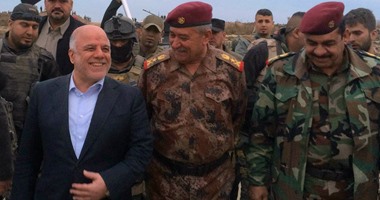 بالصور.. رئيس الوزراء العراقى يزور الرمادي عقب استعادتها من "داعش"