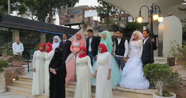 بالصور.. جمعية الفرسان تقيم حفل زفاف جماعى لـ11 فتاة يتيمة بالمعادى