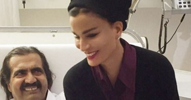 زوجة أمير قطر السابق تنشر صوراً لها برفقة زوجها عقب إجراءه جراحة بسويسرا