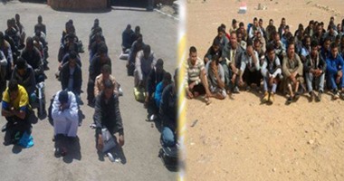 إحباط تسلل 24 بينهم سودانى وسورى إلى ليبيا عن طريق السلوم