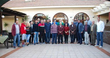 بالصور..الجزيرة يقيم حفل غداء لفريق السلة قبل المشاركة بالبطولة الأفريقية