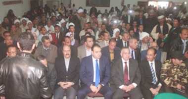 بالصور.. مؤتمر جماهيرى لنقابة الأشراف لدعم الرئيس السيسى بالفيوم