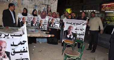 شباب وفتيات فى حملات دعائية لـ"شفيق" بكفر الشيخ