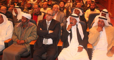 بالصور.. مؤتمر شعبى لعرض نتائج لقاء أهالى سيناء مع الرئيس مرسى