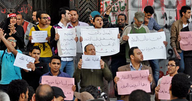 حزب مصر القوية يشارك بتظاهرة فى ميدان طلعت حرب