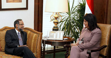 وزيرة الإعلام تلتقى سفير الهند بالقاهرة لبحث التعاون الإعلامى بين البلدين