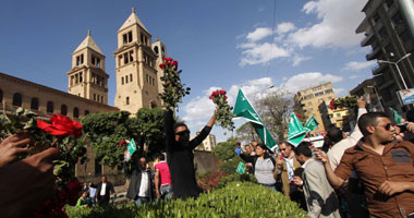 شباب الوفد يصلون الكاتدرائية للمشاركة بمظاهرة الوحدة الوطنية