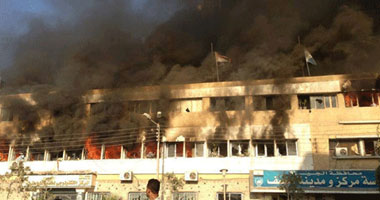 حبس 4 لاتهامهم بحرق واقتحام مركز شرطة العياط