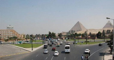 سيولة مرورية بطريق المتحف المصرى الكبير المتجه لميدان الرماية
