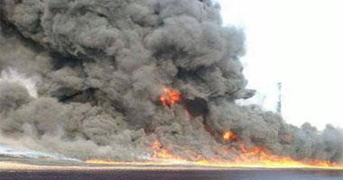 اطلاق النار يمنع دخول سيارات الاطفاء حريق" النفط" فى طرابلس