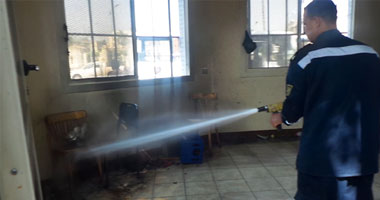 السيطرة على حريق التهم مكتب مدير الإدارة التعليمية والمخازن بسوهاج