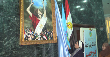 مصر 25 يناير تتوسط بهو جامعة طنطا 