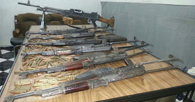 ضبط 36 قطعة سلاح وكمية من الحشيش فى حملة أمنية بسوهاج