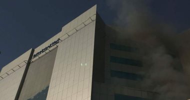 بالصور.. حريق فى مبنى الشركة الوطنية للمياه بالرياض دون خسائر بشرية