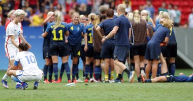 أولمبياد 2016.. أمريكا حامل اللقب تودع منافسة كرة القدم للسيدات أمام السويد