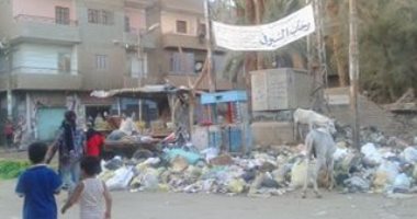 صحافة المواطن.. أهالى منطقة الرملة بقرية الوسطى يشكون تراكم القمامة  
