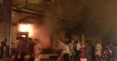 إصابة شخص فى حريق مطعم بمصيف بلطيم بكفر الشيخ