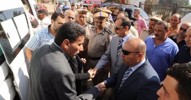 محافظ المنوفية يشهد جنازة الرائد محمد صفوت رشدى شهيد كفر المصلحة