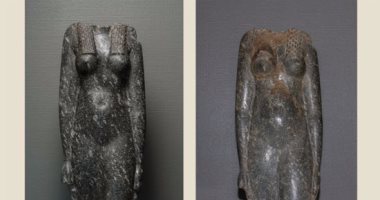 بالصور..متحف الآثار بمكتبة الإسكندرية ينتهى من ترميم دقيق لتمثالى "إيزيس"