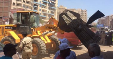 حملة للنظافة العامة ورفع الإشغالات بمدينة الفيوم