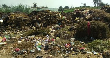 بالصور .. تراكم القمامة فى قرية الميمون بمحافظة بنى سويف