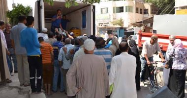 بالصور.. وزارة التموين ترسل أغذية مدعمة  لمدينة فوه بكفر الشيخ