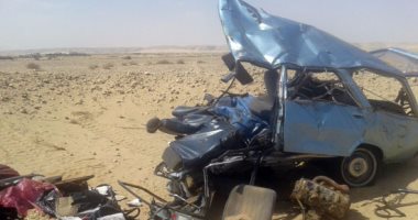 مصرع طفل وإصابة 4 أشخاص فى حادث تصادم سيارتين بمدينة رأس سدر