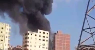 اندلاع حريق هائل داخل مصنع كيماويات بالقرب من المرج الجديدة