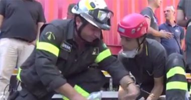  بالفيديو.. السلطات الإيطالية تنقذ قطا ظل محتجزا تحت أنقاض الزلزال 6 أيام