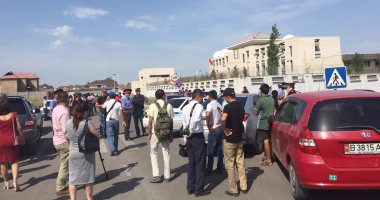 بالصور.. قرغيزستان: الهجوم على سفارة الصين نفذ باستخدام سيارة محملة بالمتفجرات