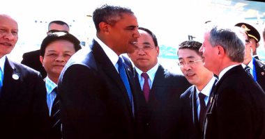 أوباما يصل هانجتشو الصينية للمشاركة فى "قمة العشرين"
