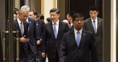 بالفيديو..شجار بين مسئول صينى والوفد المرافق لأوباما فى قمة العشرين