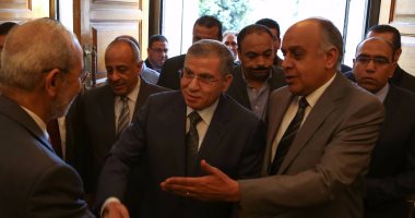 وزير التموين اللواء محمد على الشيخ يصل مكتبه بعد أداء اليمين الدستورية