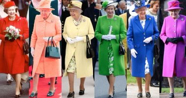 بالصور..حكاية الملكة إليزابيث مع ألوان "الرينبو" 33 مرة فى مناسبات مختلفة
