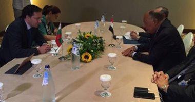 وزير الخارجية يلتقى نظيره البلغارى على هامش مؤتمر "رودس" للأمن