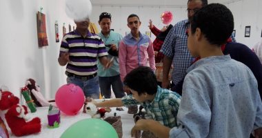 بالصور.. افتتاح معرض منتجات ورش الأطفال الفنية بثقافة أسيوط