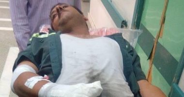 إصابة مسعف بحروق ونجاة اثنين من رجال الإسعاف بكفر الشيخ