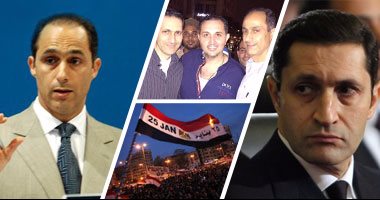 بالفيديو.. مواطنون يتزاحمون لالتقاط الصور مع جمال وعلاء مبارك بالشيخ زايد