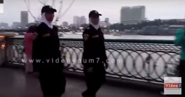الشرطة النسائية تواجه التحرش على الكورنيش وكوبرى قصر النيل