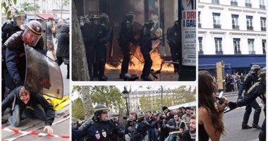 اعتقال 62 شخصا فى مظاهرات مناهضة لقانون العمل فى فرنسا