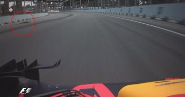 بالفيديو.. سحلية عملاقة تقتحم مسار سباق الجائزة الكبرى بفورمولا1