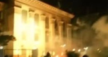 اندلاع حريق فى مجمع "مركز أوروبا" التاريخى فى برلين