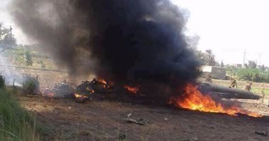 سقوط طائرة عسكرية تركية بولاية نوشهر وسط البلاد