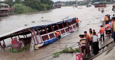 بالصور.. ارتفاع ضحايا غرق سفينة حجاج فى تايلاند إلى 15 قتيلا و11 مفقودا